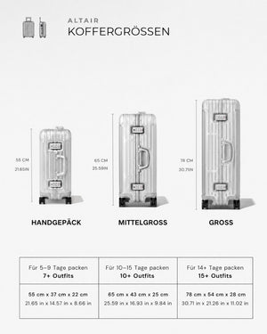 Silver - Altair Original Cabin size chart