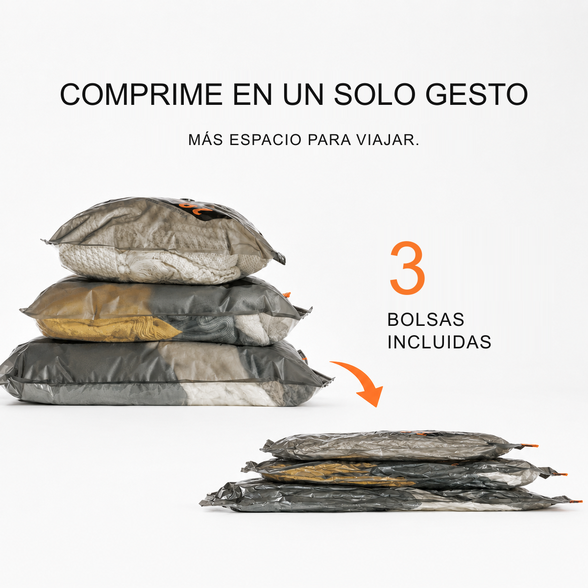 Bolsas de vacío ALTAIR X3 para el equipaje de viaje